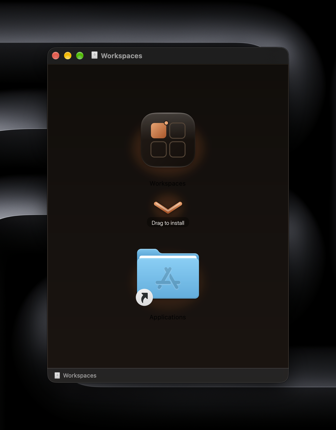 Drag Workspaces to Applications
